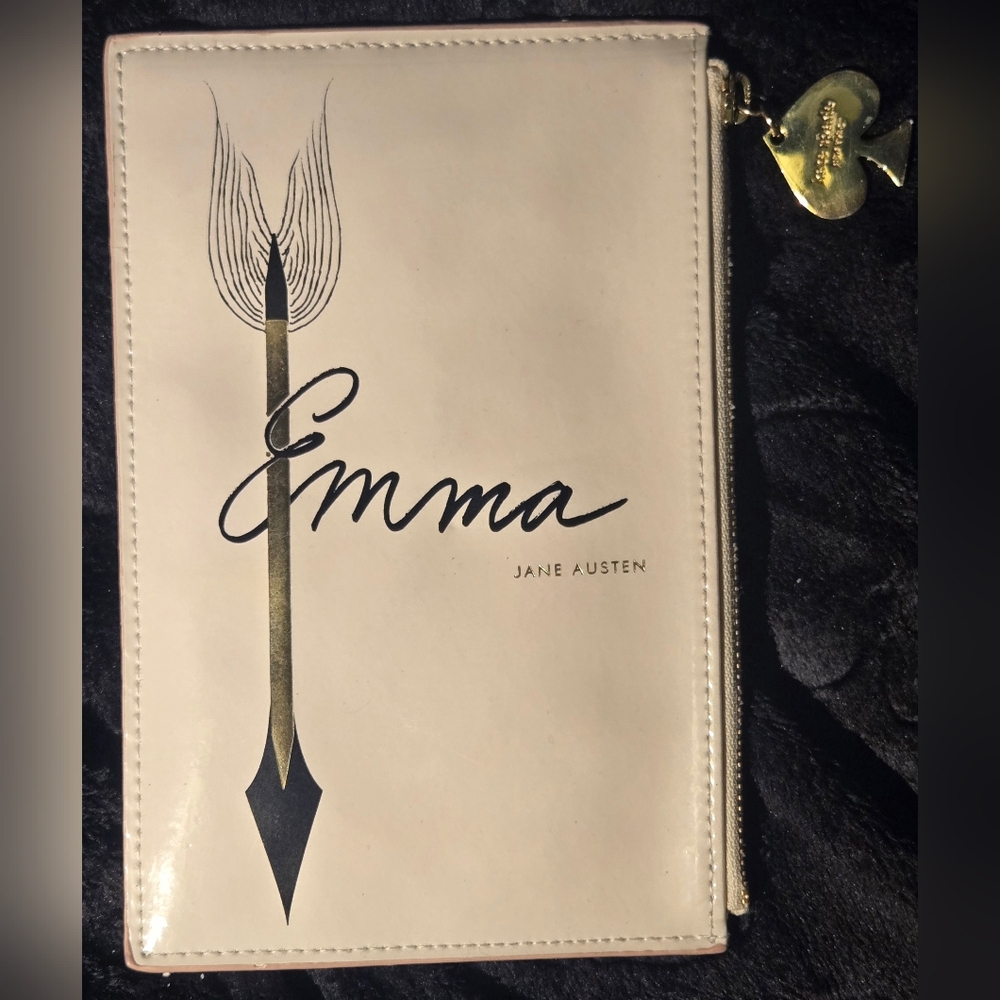 EUC Rare Kate Spade Jane Austen "Emma" Pencil Pouch / Clutch